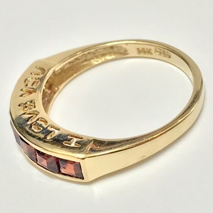 Złoty pierścionek 585 14K I LOVE YOU Kocham Cię 15