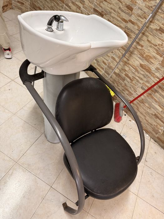 Calha/ rampa de lavagem cabeleireiro