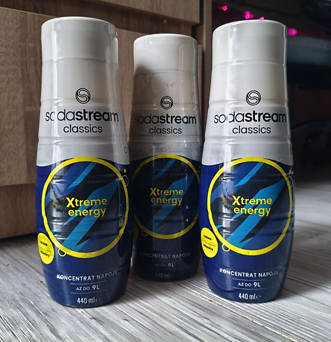3x440 ml butelki syropu Sodastream - Xtreme Energy