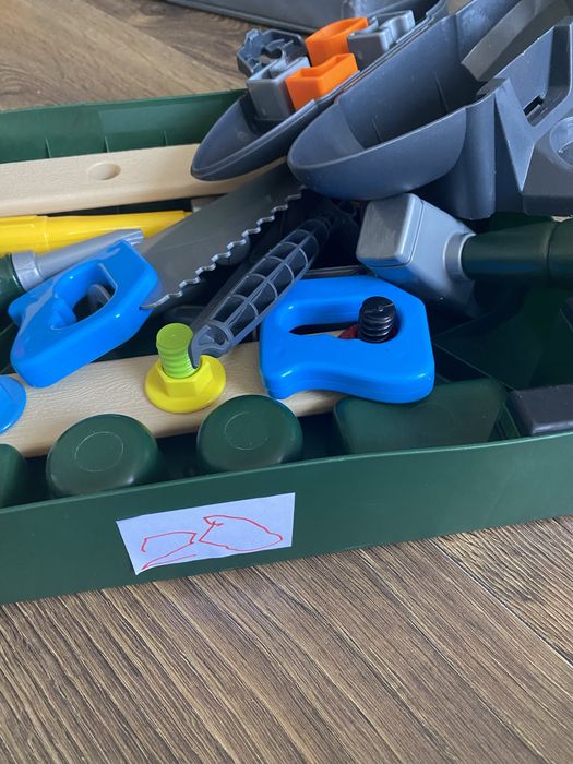 Zestaw majsterkowicza narzędzia praca zabawka Bosy