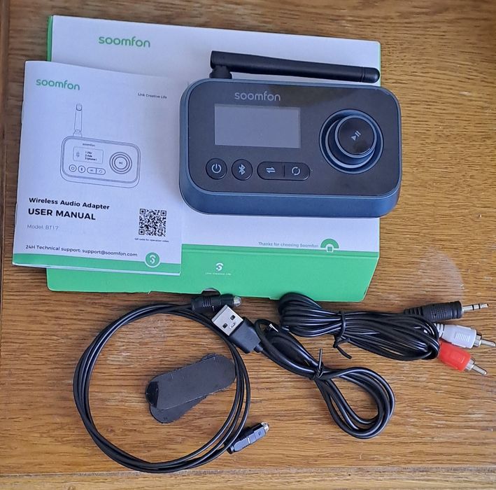 Bluetooth 5.3 адаптер Soomfon BT17 (Transmitter/Receiver/Bypass)