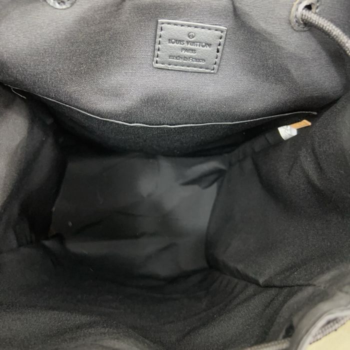 Louis Vuitton getaway мужской рюкзак черный  кожаный оригинал