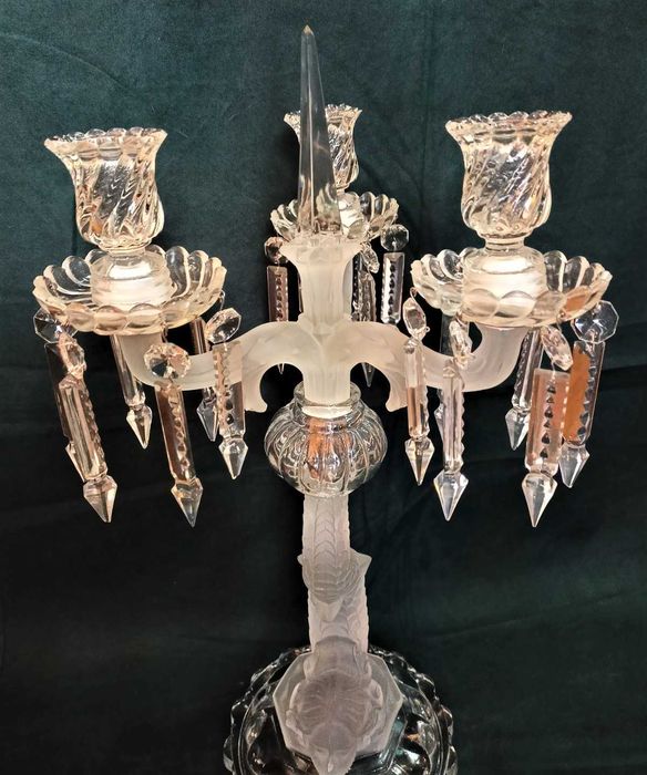 Candelabro Vidro 3 Lumes Sereia