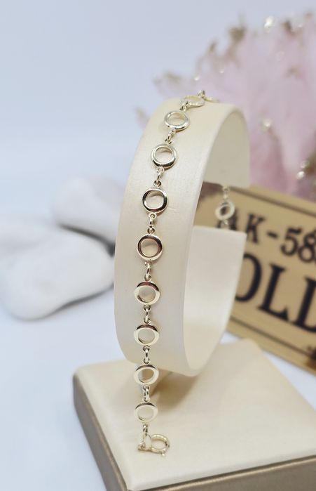 Złota bransoletka próba 585 14k