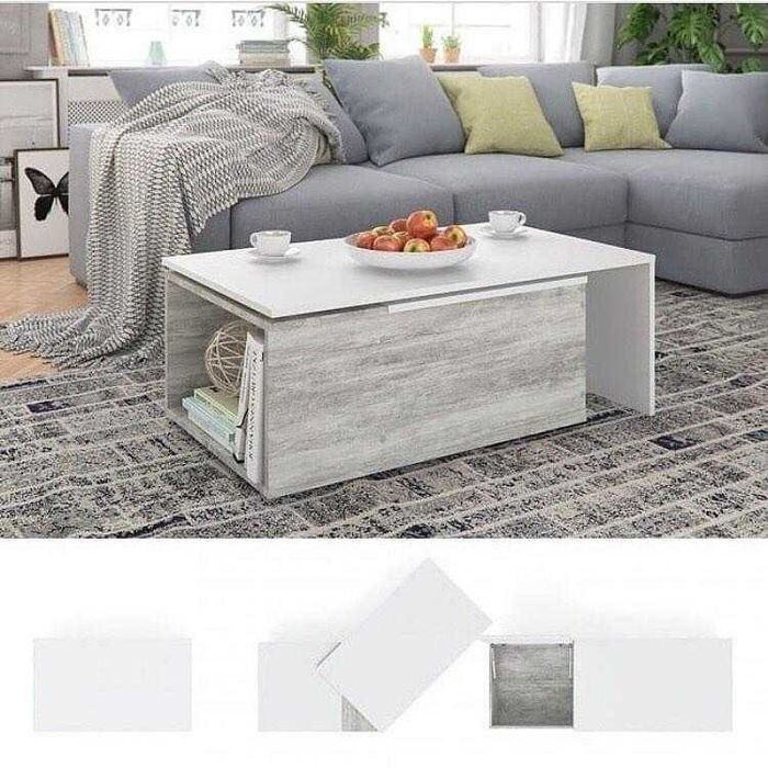 Стол журнальный  кофейный столик в гостинную с полкой на ножках