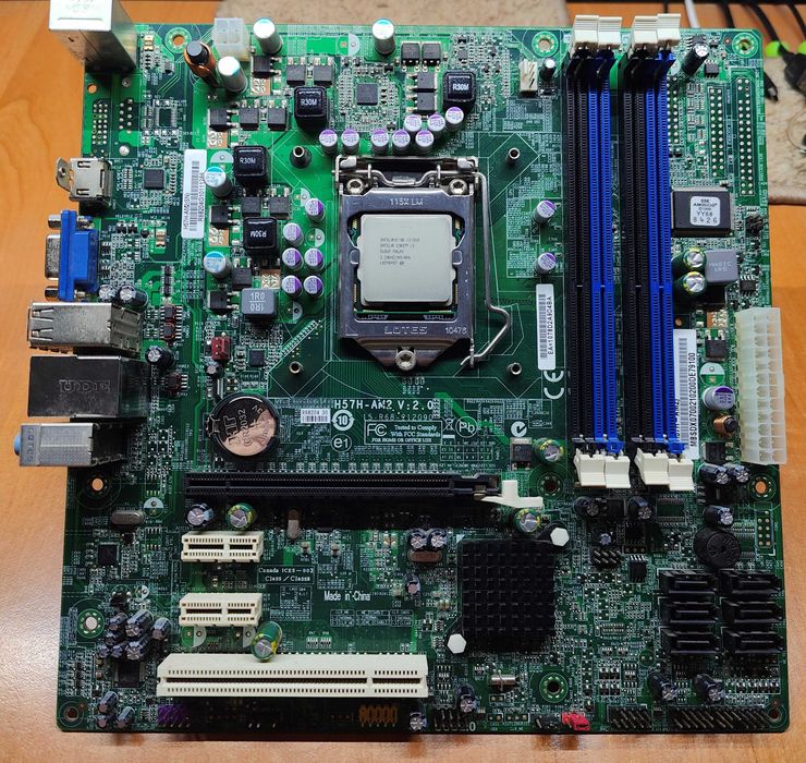 Материнская плата ACER H57H-AM2 S 1156 DDR3 + Intel i3-550 3.2 GHZ