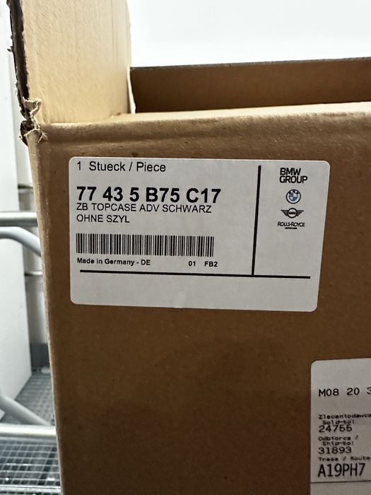 Kufer aluminiowy centralny do BMW R1300GS, R1300GS ADV