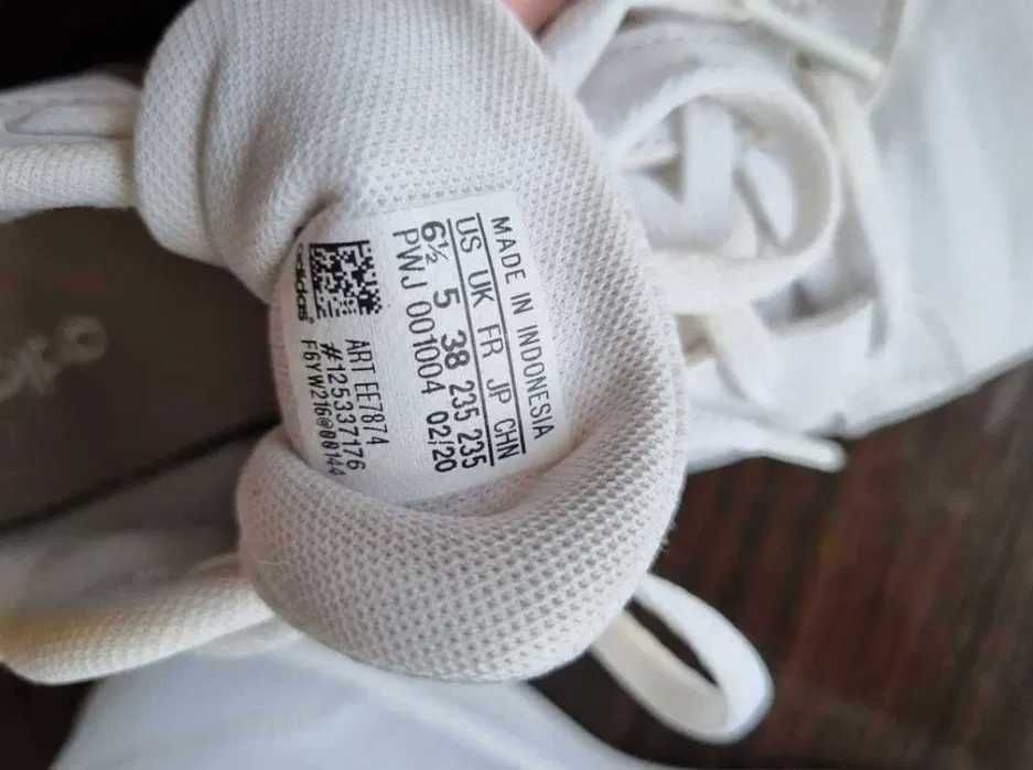 Adidas grand court base różowe białe sneakersy trampki