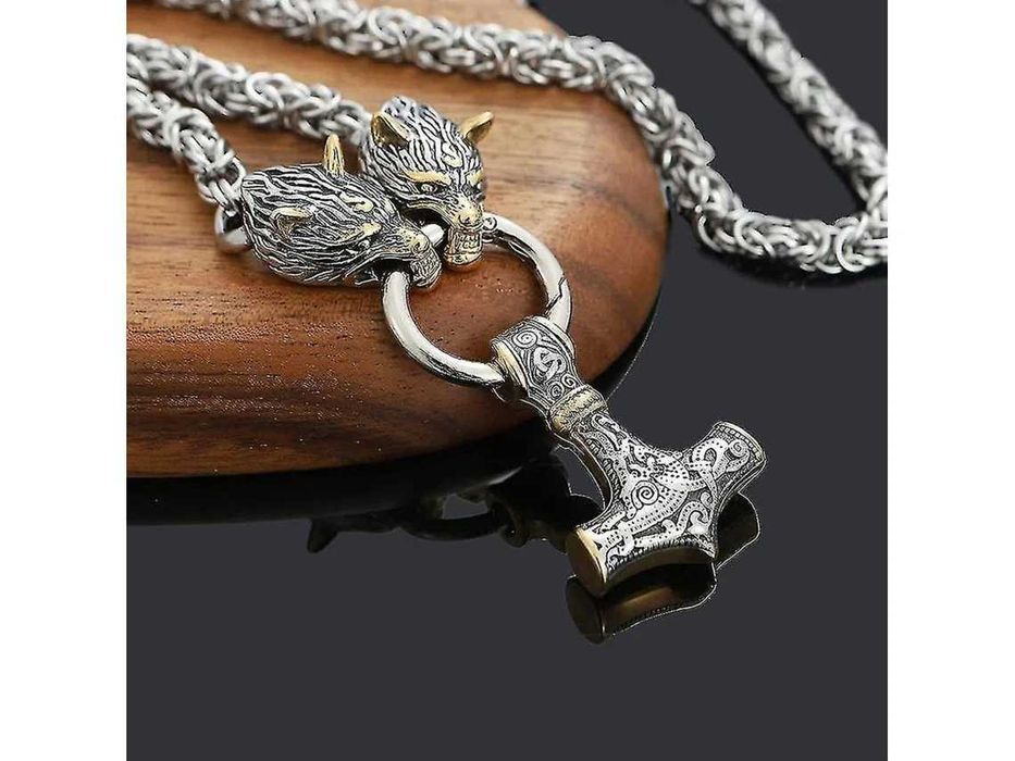 Colar viking martelo de Thor