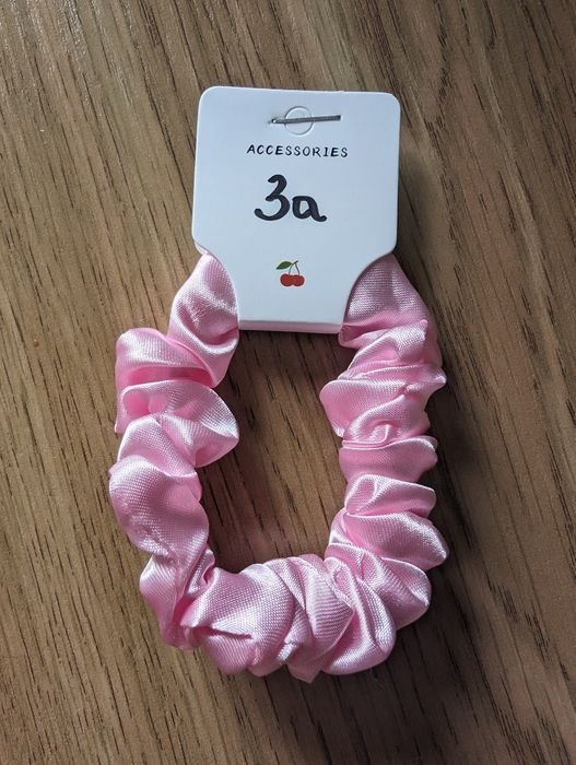 Nowa satynowa gumka do włosów scrunchie 3a akcesoria do włosów włosy