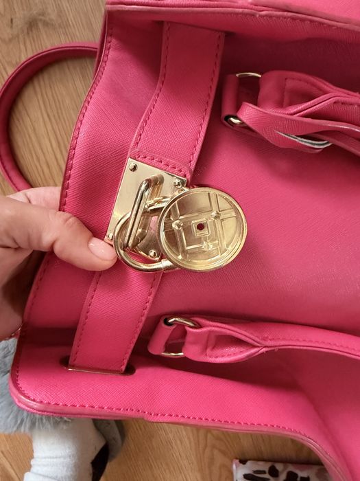 Яскрава жіноча сумка Michael Kors Hamilton (рожева / фуксія)