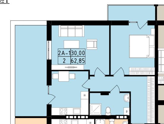 Продаж 2км квартири в новобудові, будинок зданий, ЖК Family house