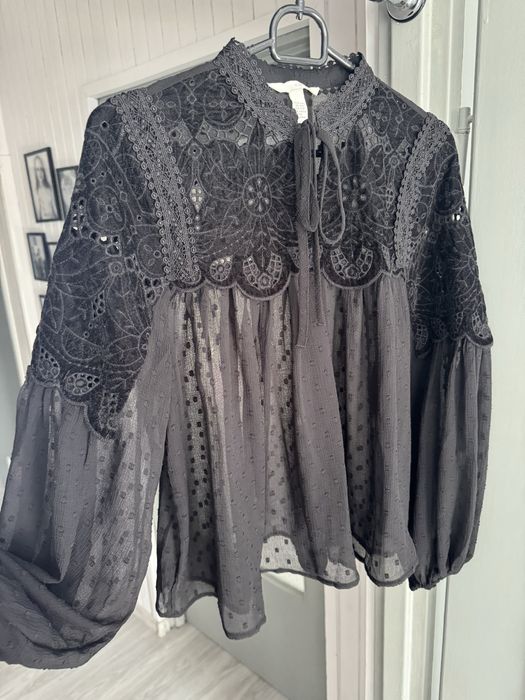Bluzka 34 XS bufiaste rękawy H&M