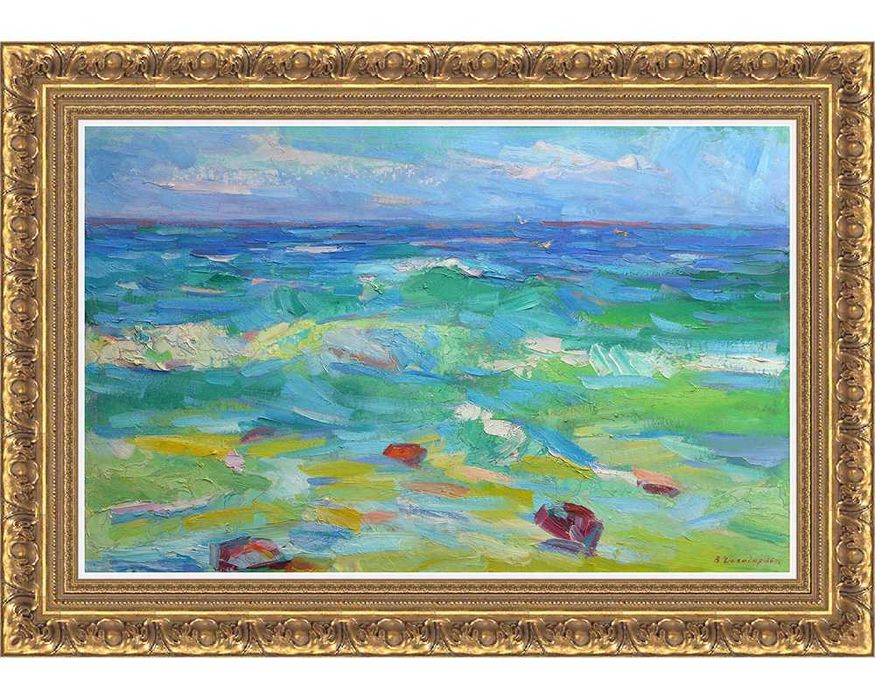 Чегодар Василий (1918-1989) Море. 1986. масло. 79*50 см - Заслуженный художник Украины