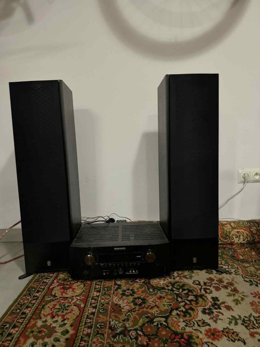Zestaw stereo Marantz i kolumny Yamaha