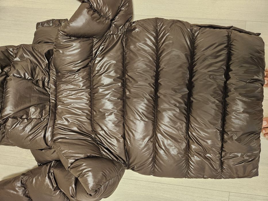 Пуховик massimo dutti xs шоколадний