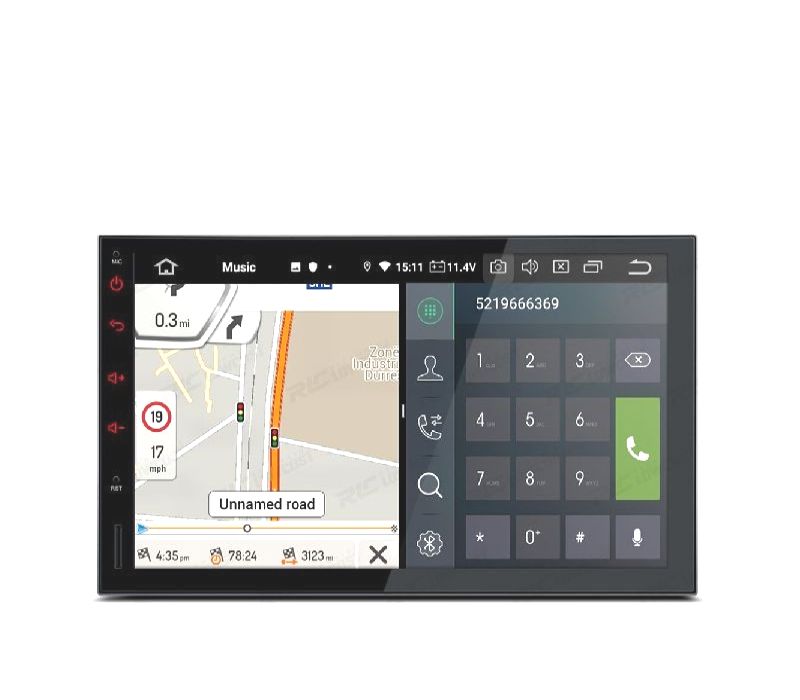AUTO RÁDIO 7" GPS ANDROID 14 GPS USB HD MULTIMEDIA