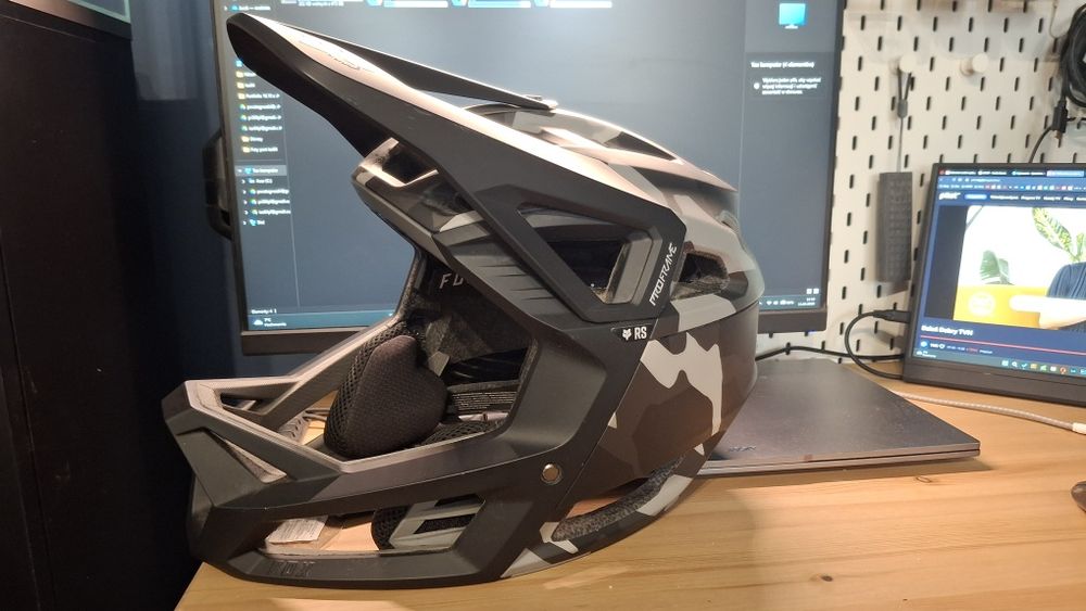 Kask rowerowy full FOX ProFrame RS mips spherical mhdrn black  camo L
