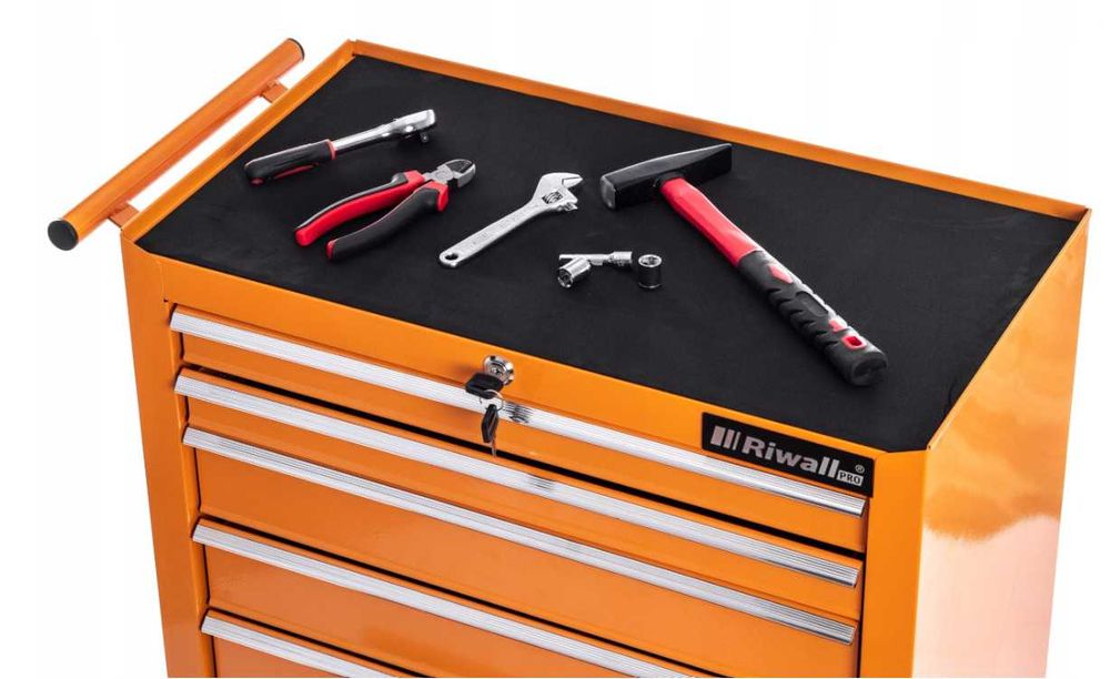 Wózek narzędziowy RIWALL PRO 7 szuflad - Szafka warsztatowa