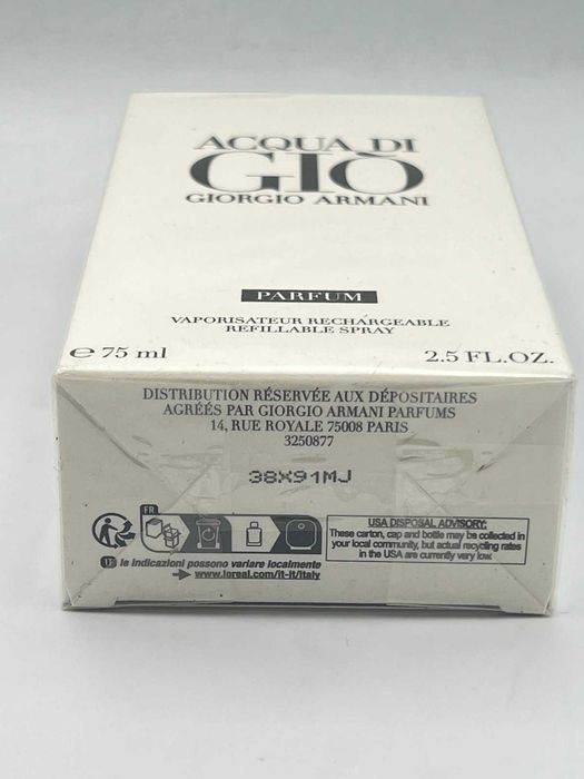 Giorgio Armani Acqua Di Gio Parfum 75 мл Оригинал