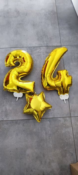 Balony na urodziny 2,4,24,42 duże 4,5,45,54