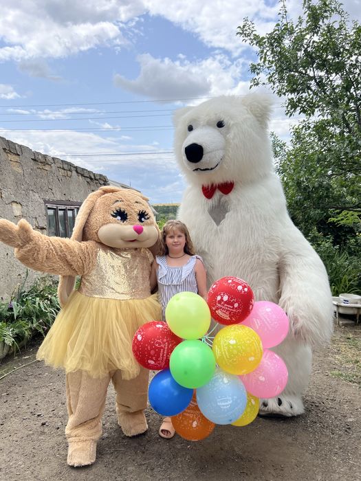 Аниматоры Белый мишка Одесса.ТеддиЗайка.Гусь Обнимусь.Котик.Стич.Панда