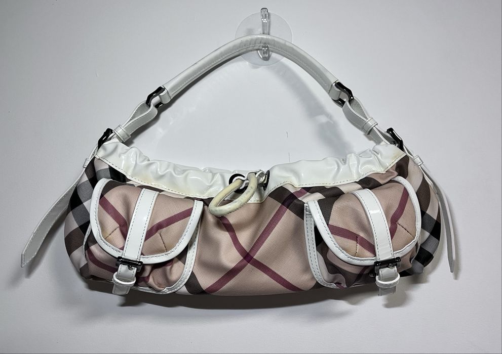 Жіноча сумка Burberry Nova Check Canvas Leather(Оригінал)