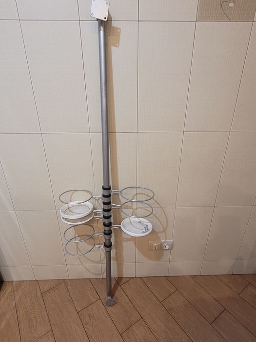 Стійка для квітів на 8 горщиків, настінна, 160 см