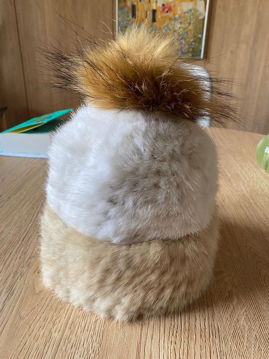 Ochnik Czapka damska  z królika z jenotem