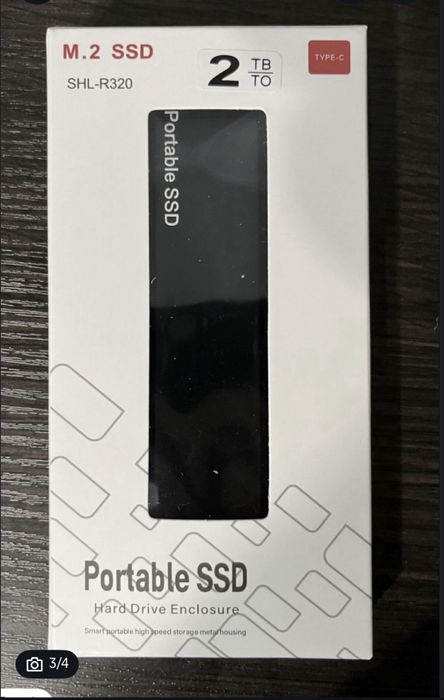 SSD внешний жесткий диск 2 ТБайта