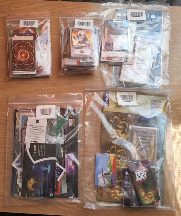 Promo Cards Dice Tower 2024. Terrorscape, Marvel United, Clank i inne