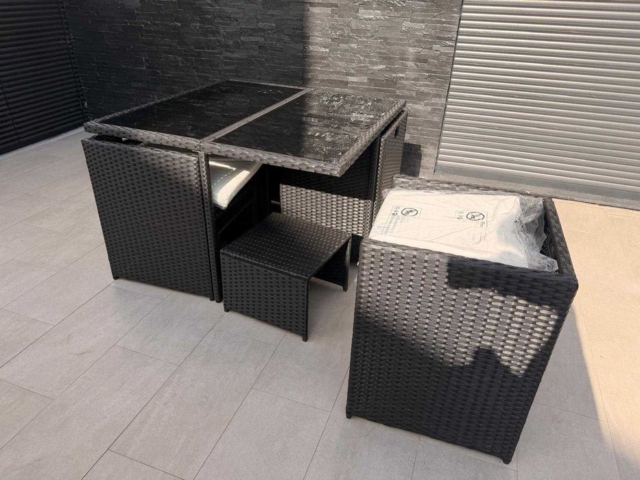 Conjunto de jardim Outsunny para 8 pessoas + capa de proteção
