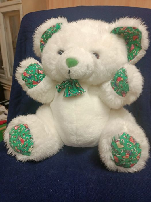 Miś biały pluszowy