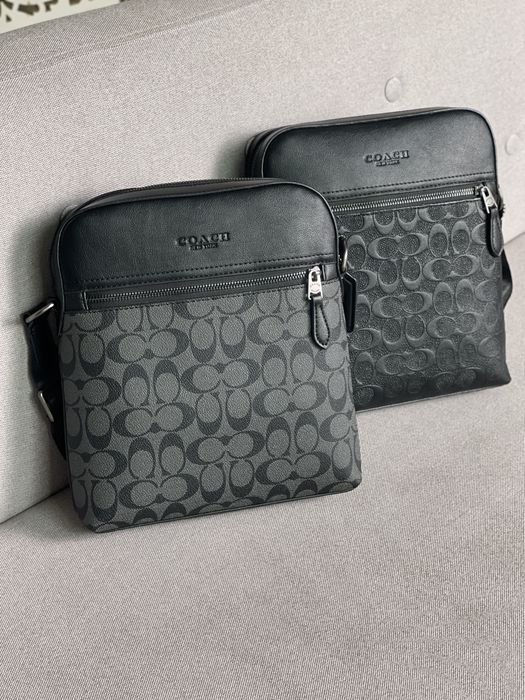 Шкіряна сумка Coach через плече