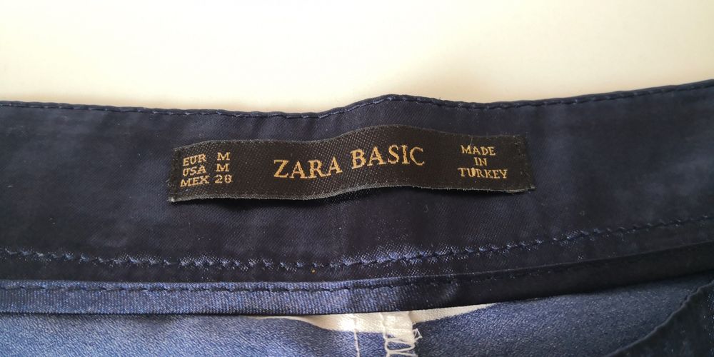 Calções Zara - azul e branco