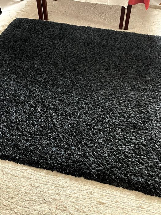 Tapete de pelo alto azul escuro – IKEA