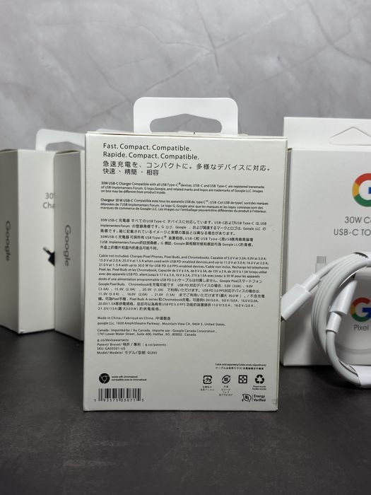Швидка ОРИГІНАЛЬНА зарядка Гугл | 30W | Блок Google Pixel