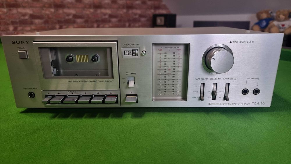 Klasyczny magnetofon Sony TC-U30 | Sprawny, po wymianie pasków.