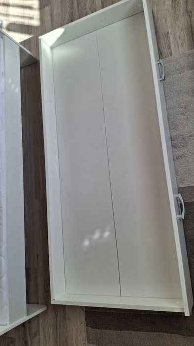 Łóżko dziecięce z szufladą i z materacem 80x160 białe