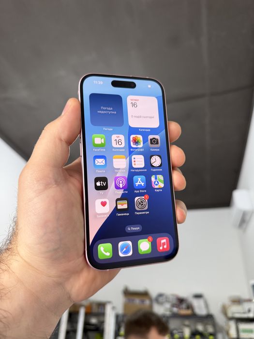 Apple iphone 15 128 gb 92% айфон 15 рожевий фіз сім