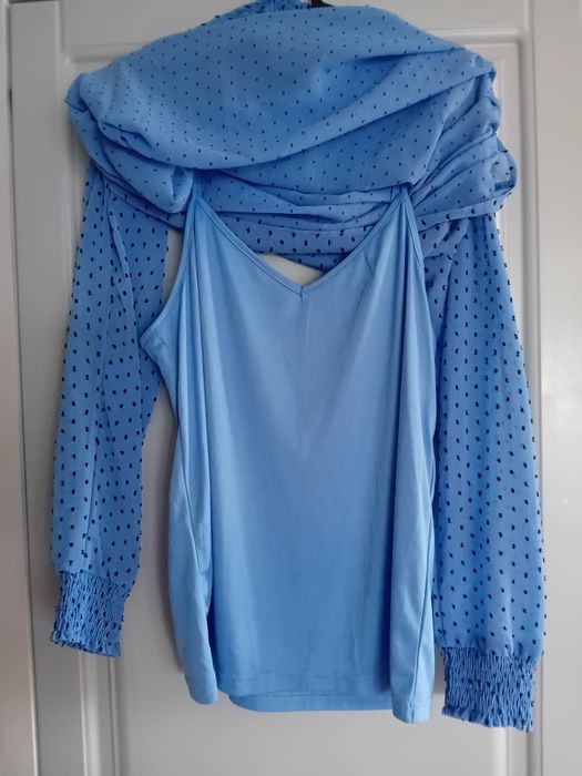 Vero moda luksusowa dwuczęściowa bluzka damska