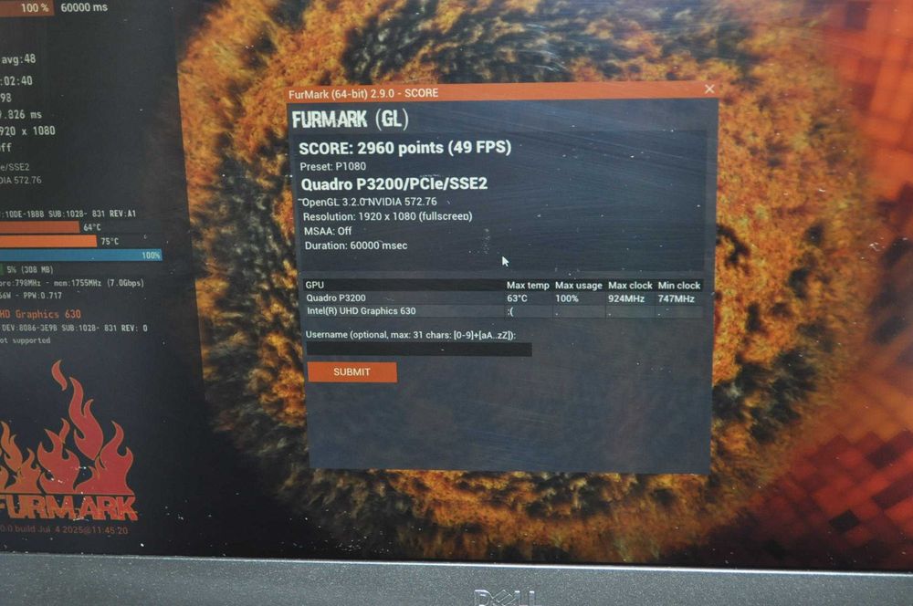 DELL PRECISION 7530 Core i7-8750H 32GB FHD nVidia Quadro P3200 6Gb
