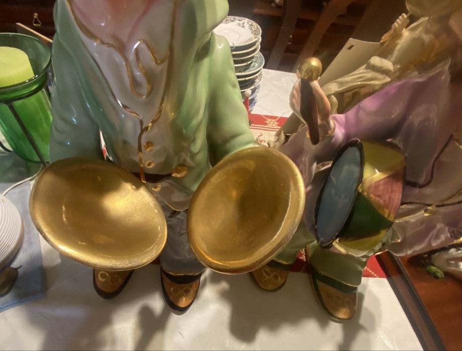 Par de palhacos em porcelana