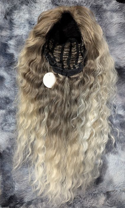Peruka loki fale afrolki blond ombre