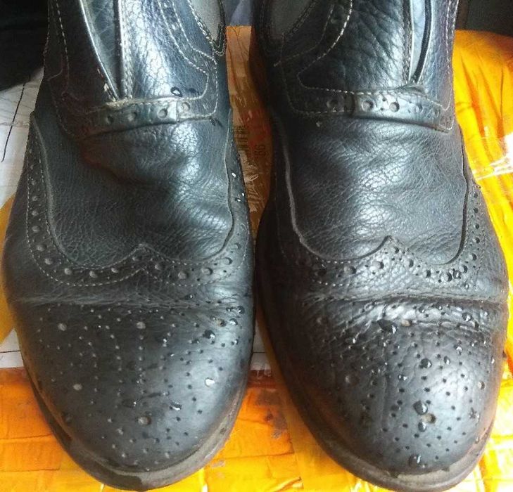 мотоботинки кожа