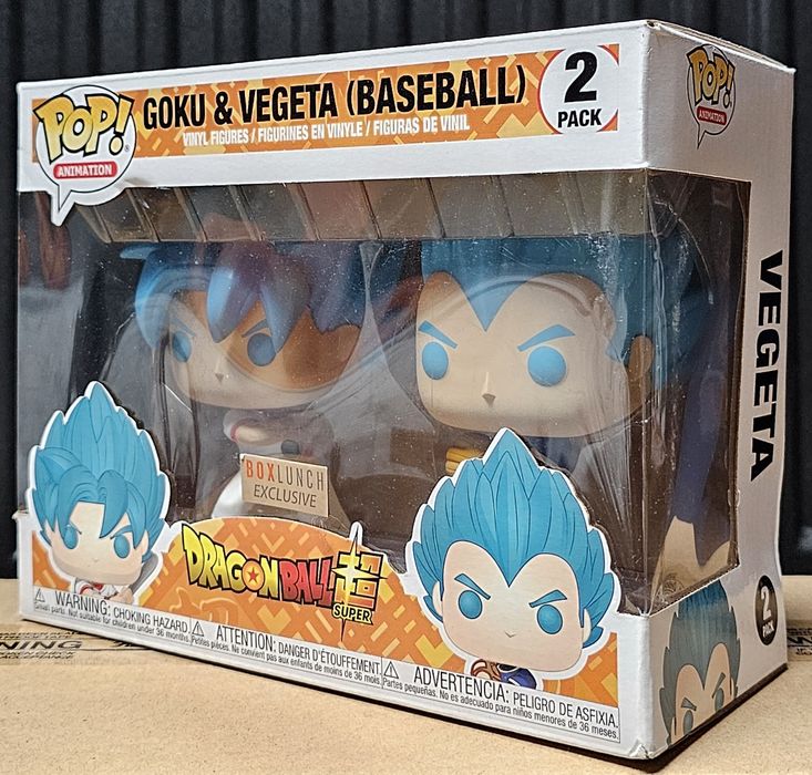 Funko POP! Dragon Ball Super – Goku & Vegeta (Baseball)+ protector