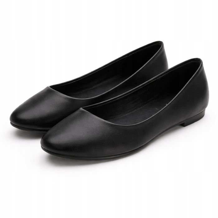Baleriny Damskie Klasyczne Czarne 36
