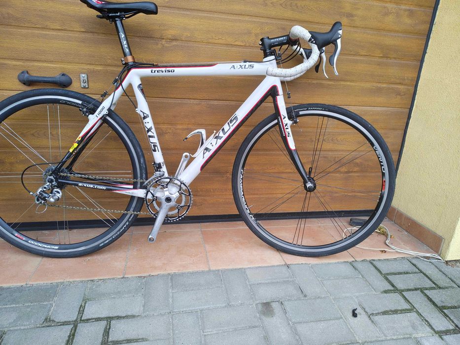Karbonowy rower gravel, przełaj AXUS campagnolo 2x10 stan b. dobry