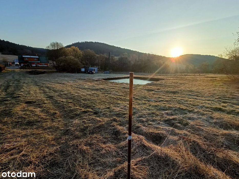 Duża Działka W Pięknej Okolicy Przy Drodze W Bieszczady Na Gotowo!