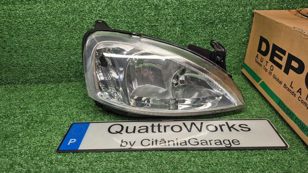 Otica Farol Direito Opel Corsa C X01 Combo C 2000 a 2012 Ref. 442-1125R-LDEMN NOVO DEPO